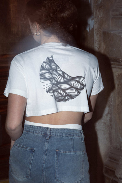 Crop Top Moonwave White