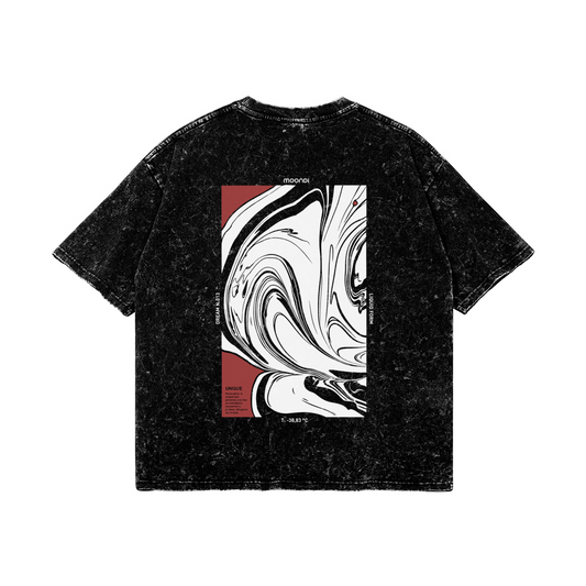 T-shirt Fluid Vintage Black