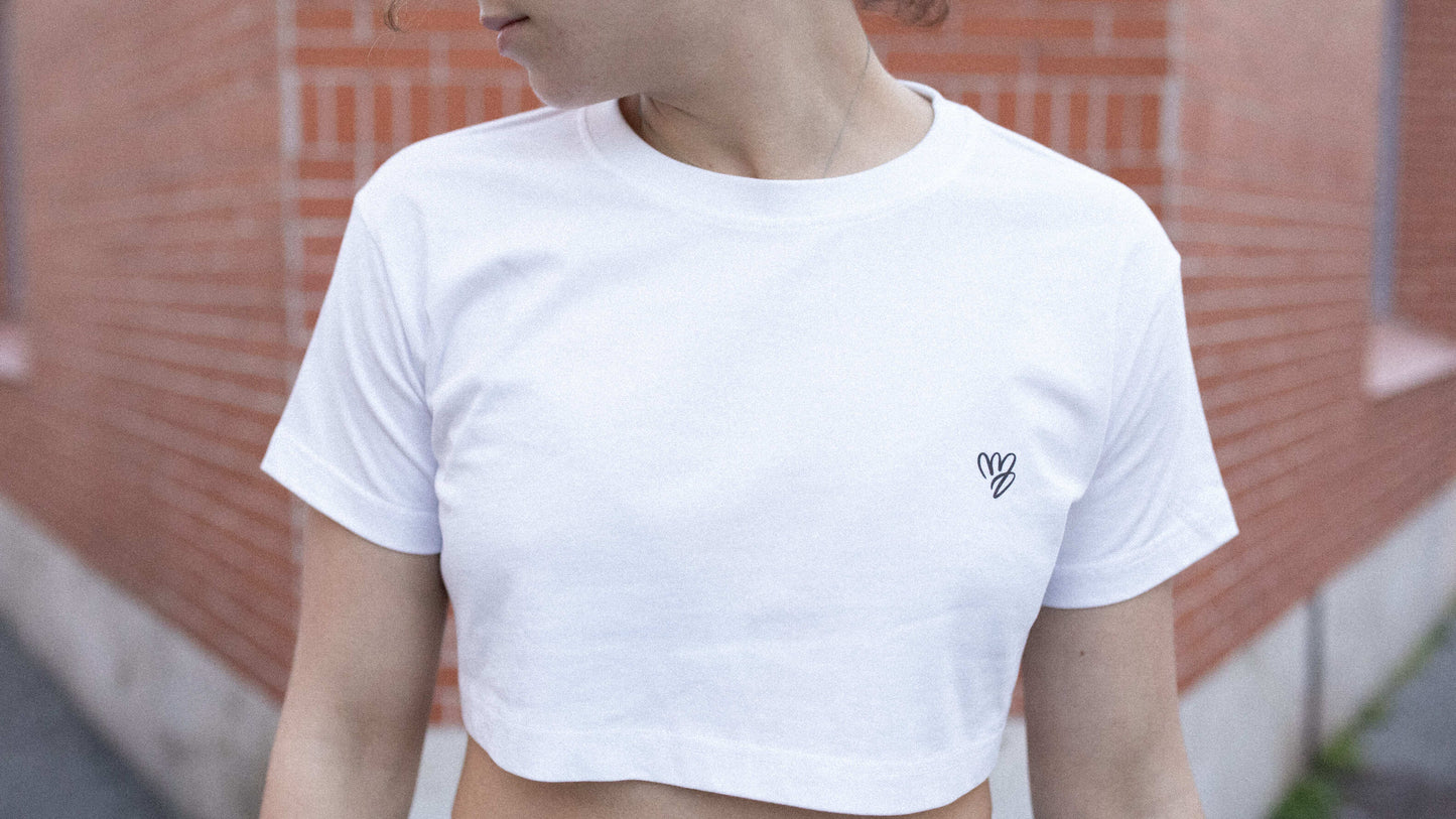 Crop Top Moonwave White