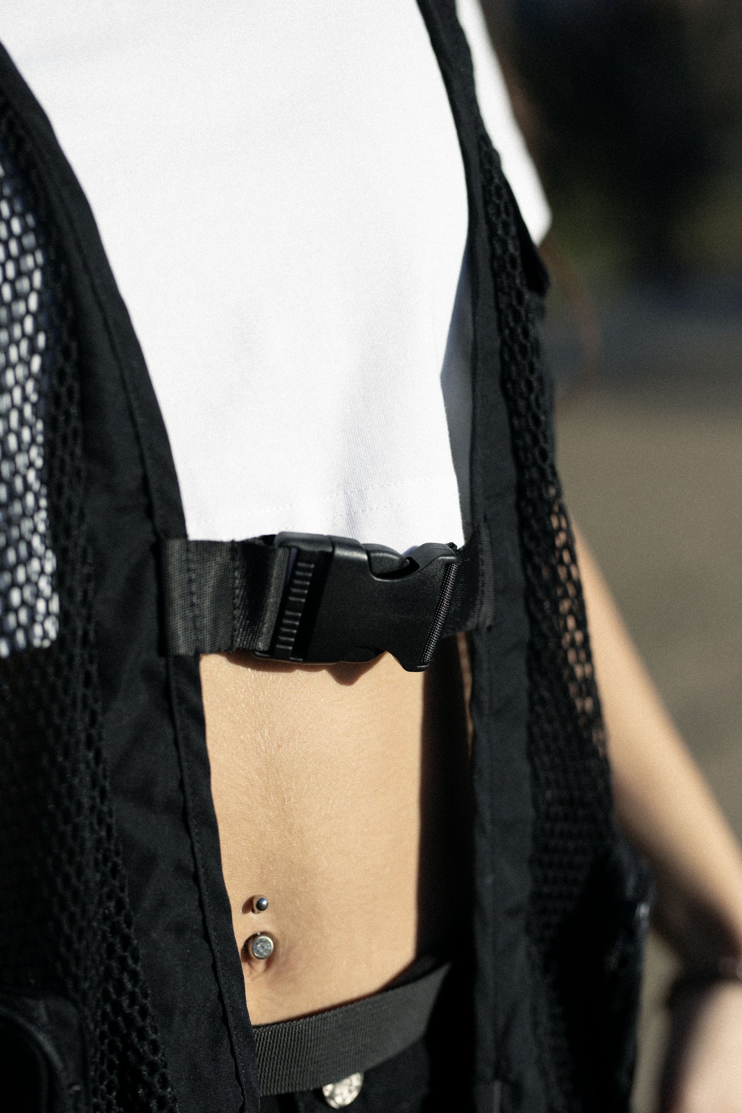 Black Net Vest