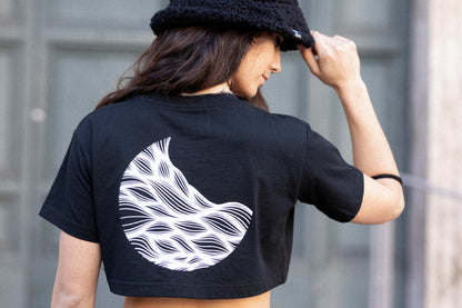 Crop Top Moonwave Black