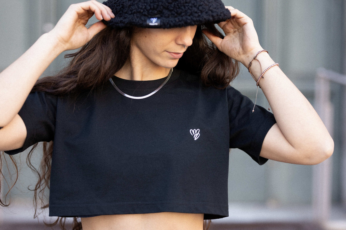 Crop Top Moonwave Black